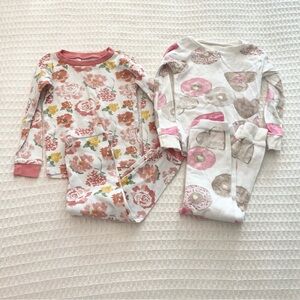 Burt’s bees organic cotton pajama set bundle size 24M